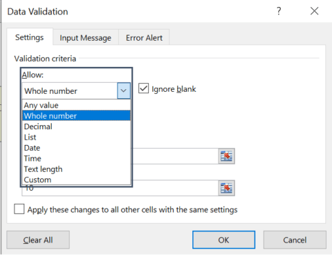 What is Data Validation in Excel - Commerce Curve