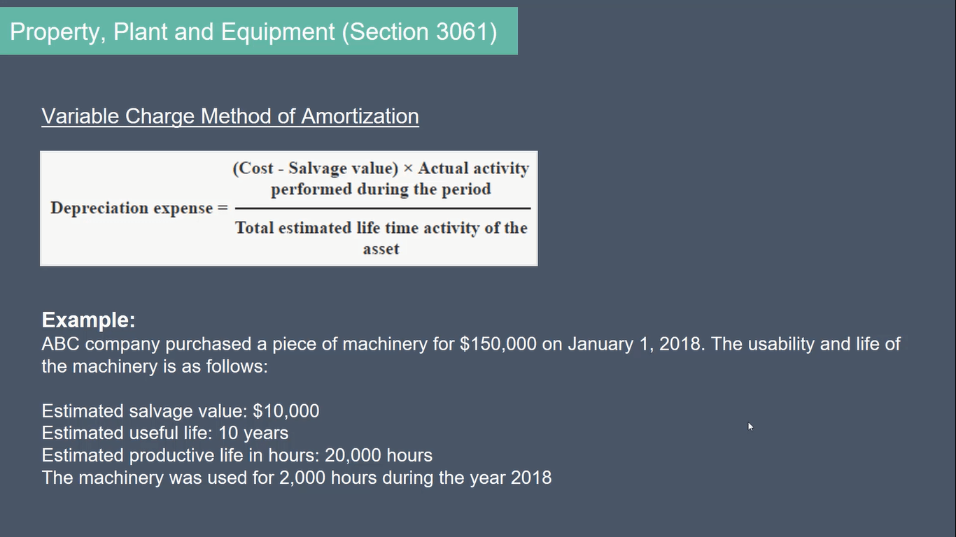Accounting for Capital and Intangible Assets (Canadian GAAP) Commerce